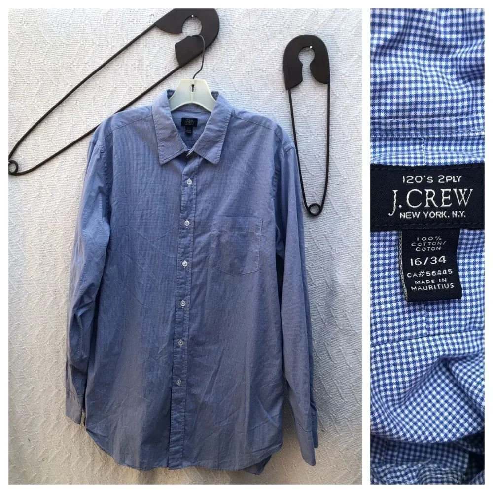 J. Crew 120's 2 Ply‎ Cotton Dress Shirt